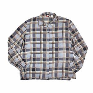 (Up To 50% Off SALE) Alia Button Down Plaid Longsleeve Top